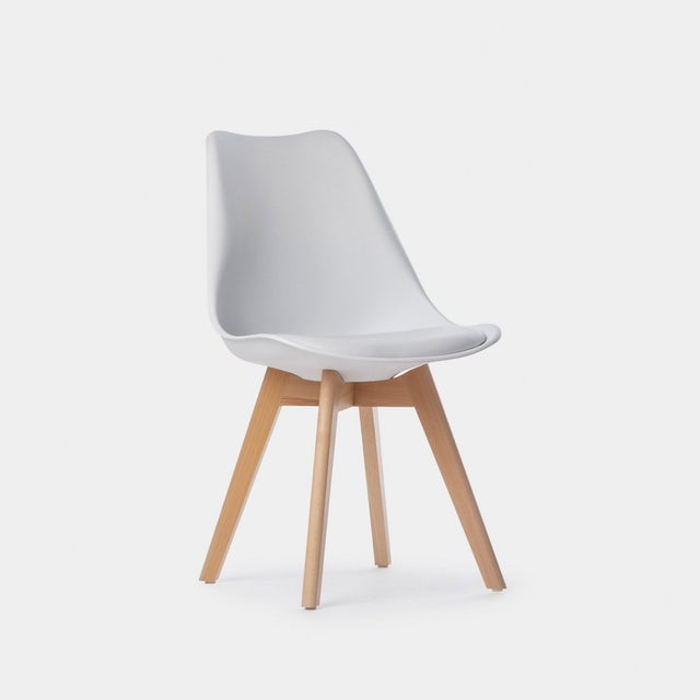 Cadeira de polipropileno branca Kler