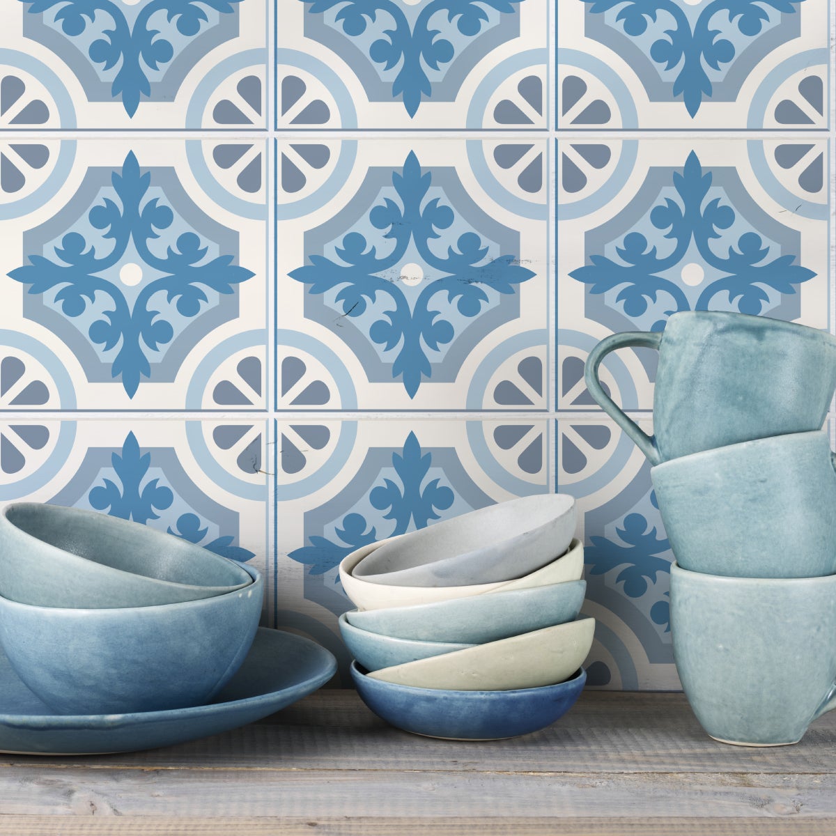9 adesivo piastrelle azulejos Veila - Sticker adesivo - adesivi murali - 9stickers10x10cm - 3