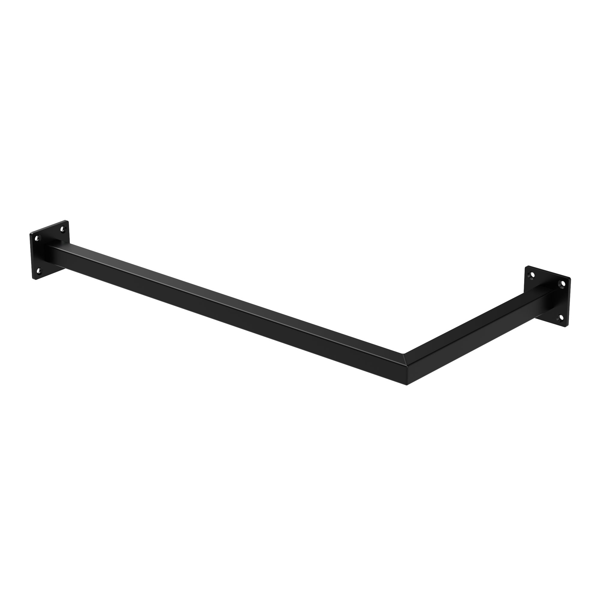 Tringle à vêtements tringle de support noir montage mural porte-manteau 62x30 cm | Leroy Merlin