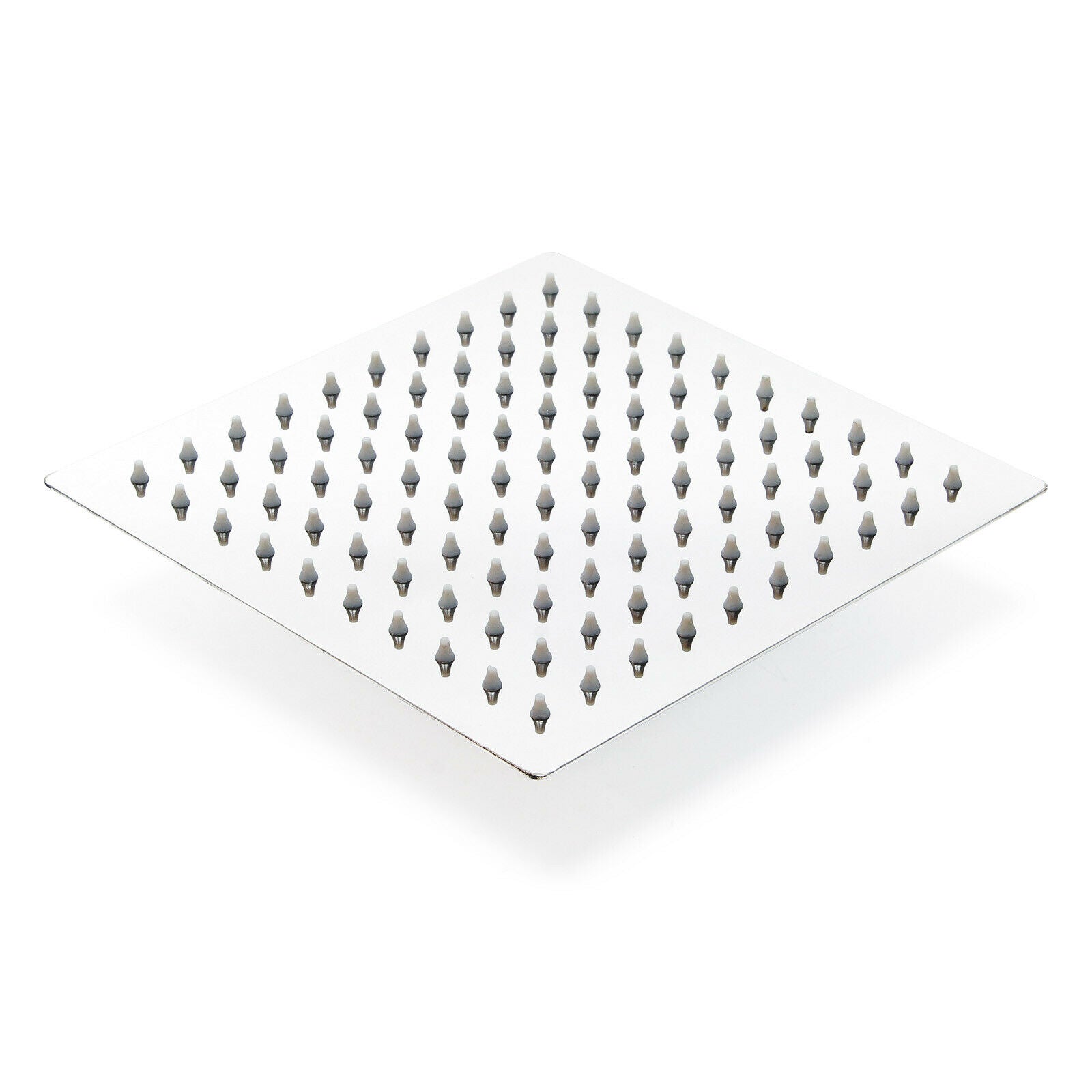 Soffione Doccia Quadrato 40x40cm Effetto Pioggia - Acciaio Inox 304, 324 Ugelli