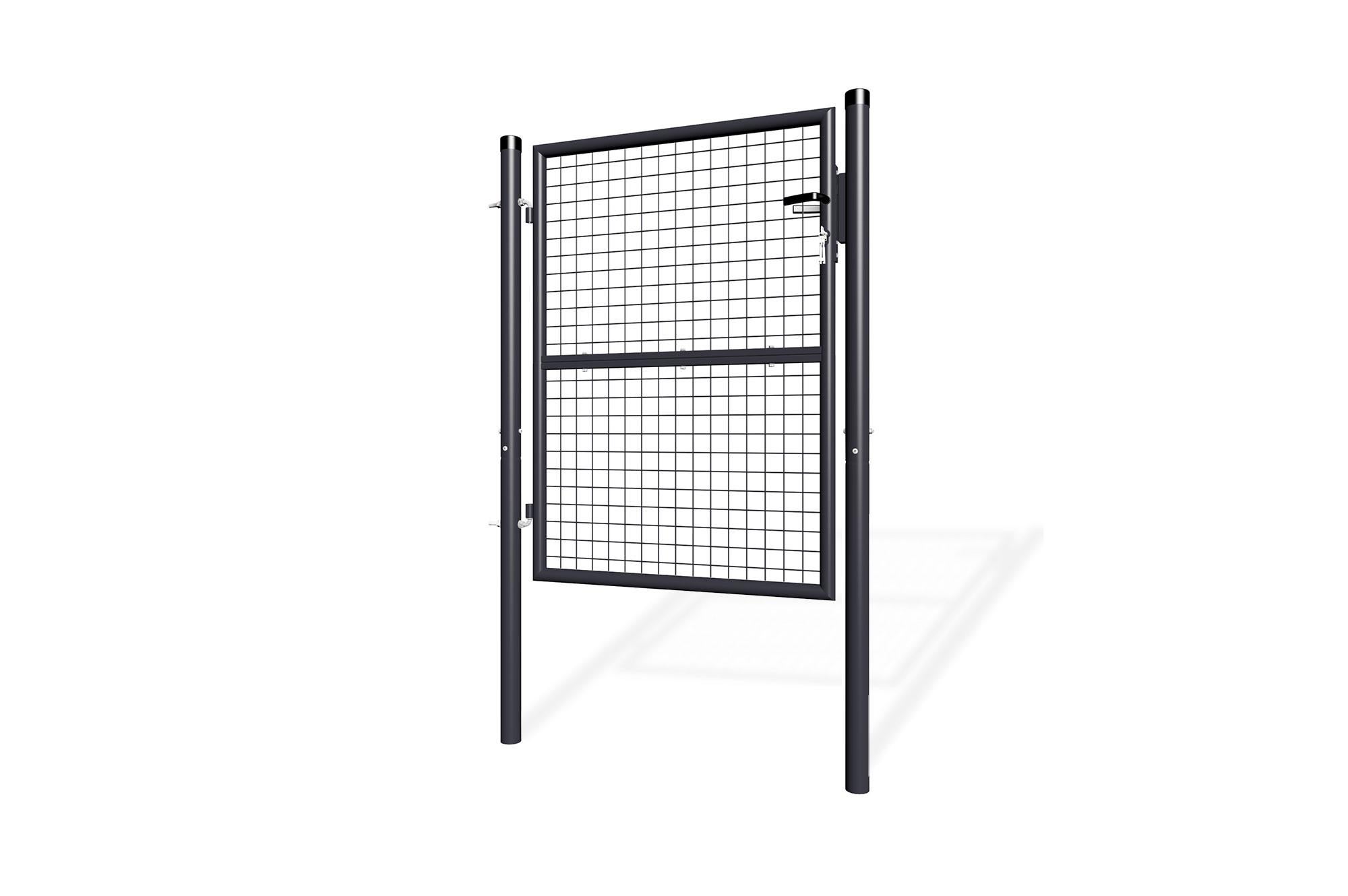 Portillon grillagé 1m OLGA H.130cm Gris - 3