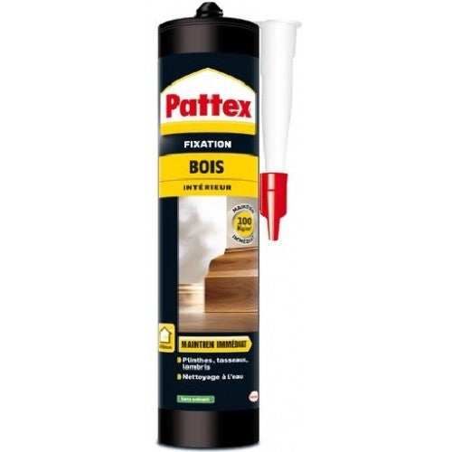 Colle bois polystyrène intérieur acrylique sans solvant cartouche 380Gr PATTEX