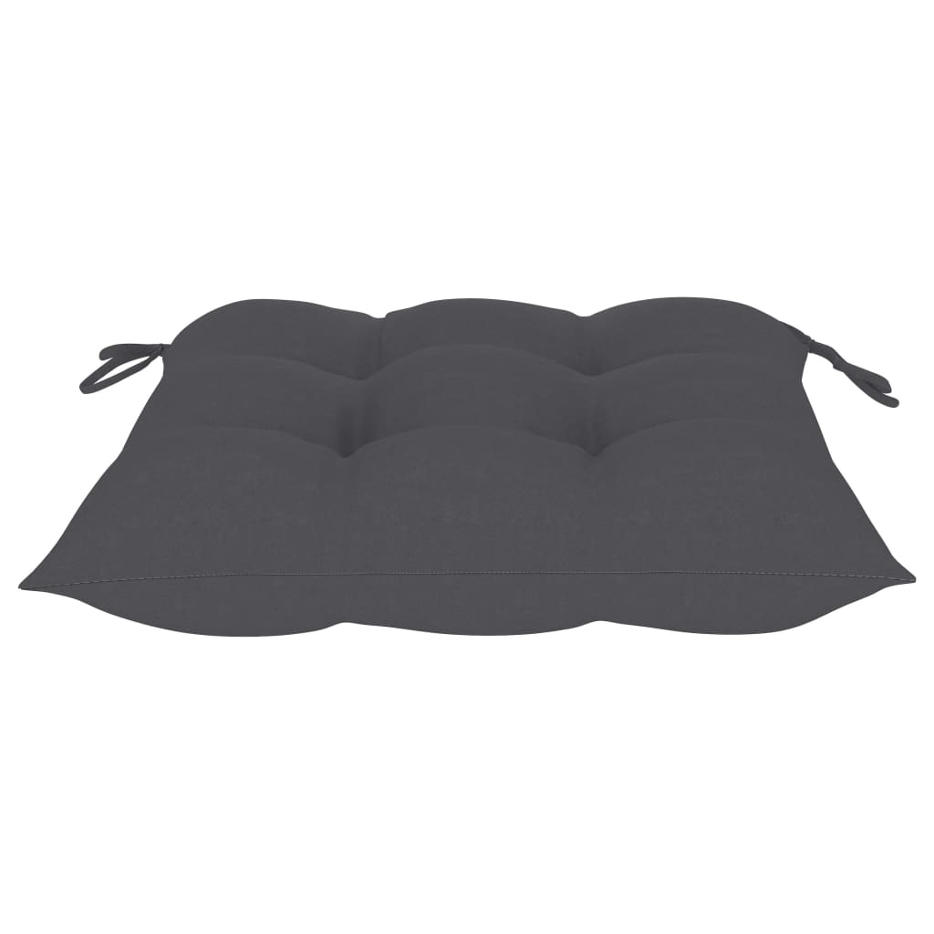 Chaises pliables de jardin 2 pcs avec coussins Bois d'acacia - 5