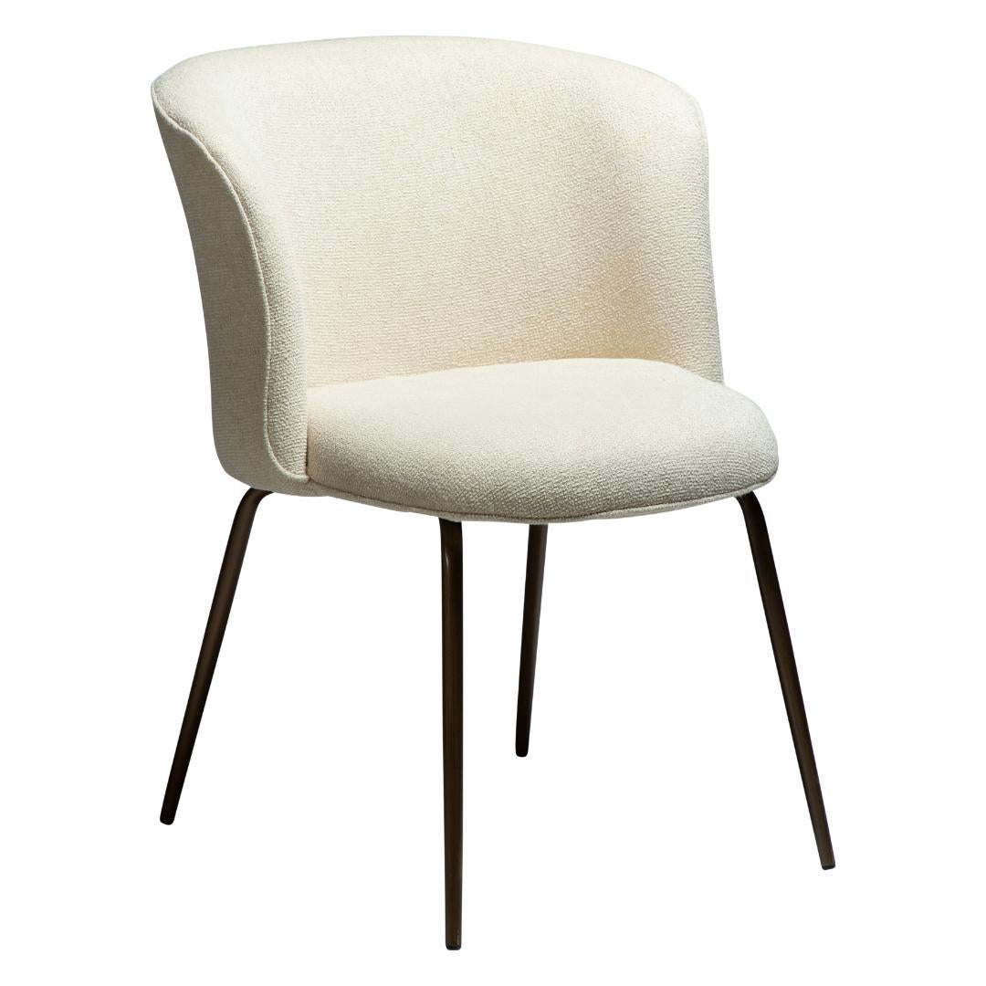 Bliss Dan-Form krzesło stołowe bouclé offwhite.