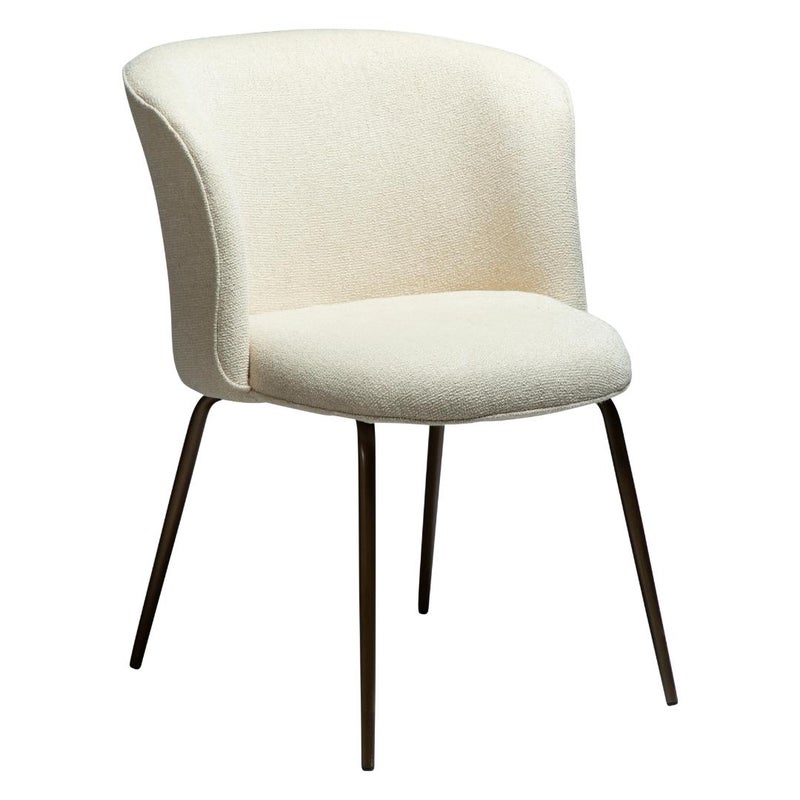 Bliss Dan-Form krzesło stołowe bouclé offwhite.