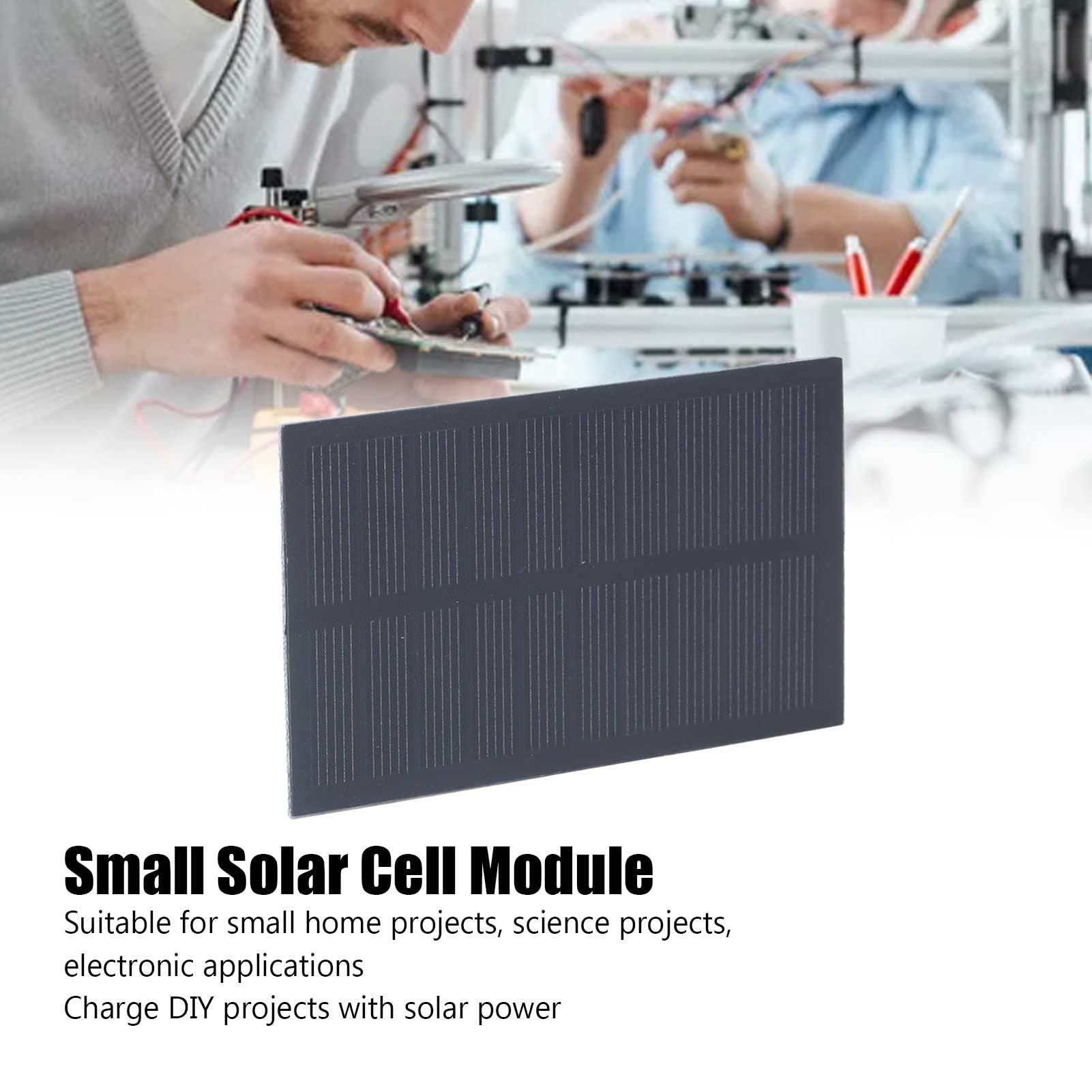 Piccolo pannello solare monocristallino in silicio modulo solare portatile per batterie da 3,7 V in carica 1 W 5 V - 4