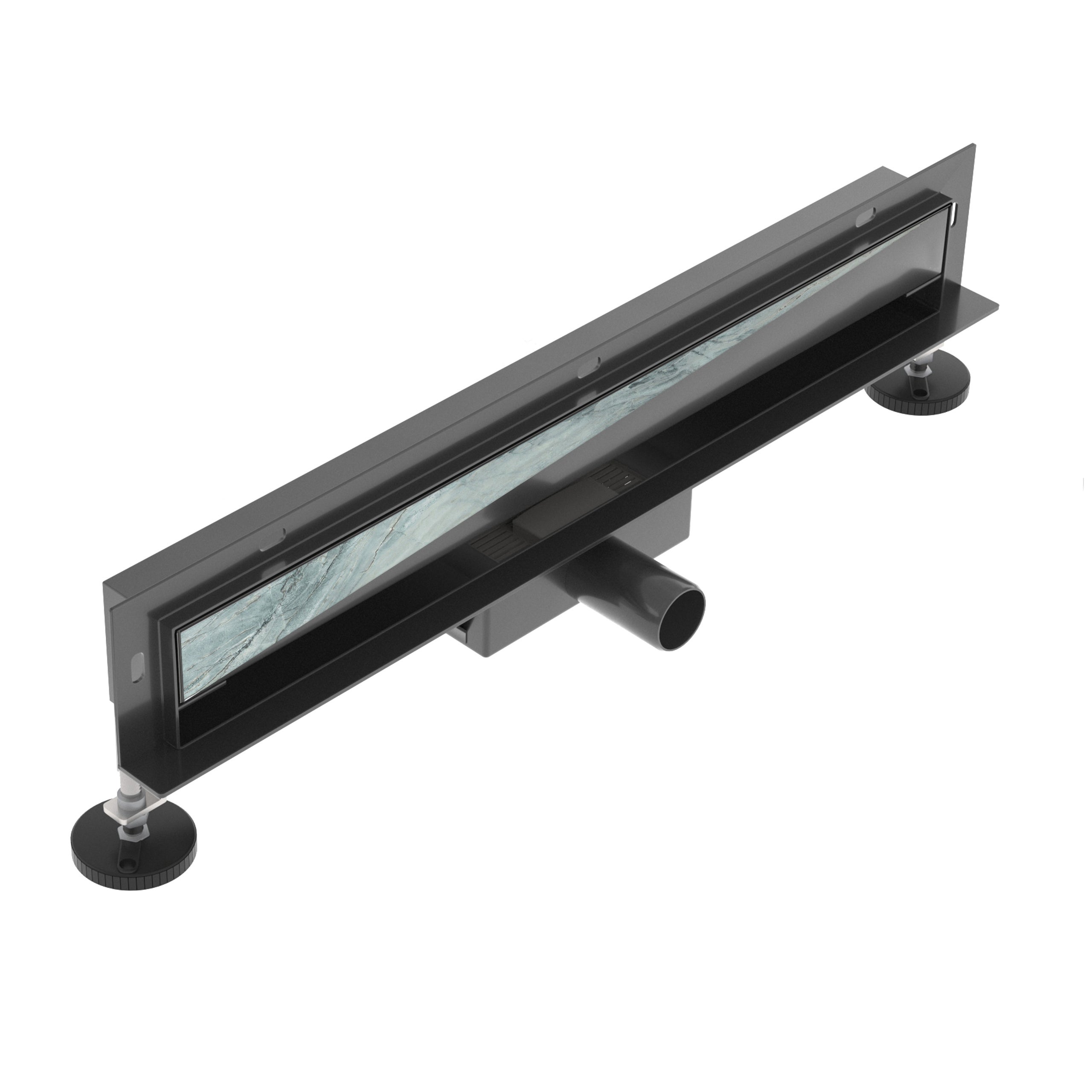 Odpływ liniowy ścienny SEVANTE 60 cm czarny WALL