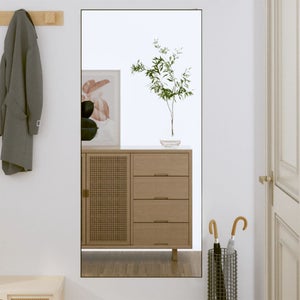 Artloge 66cm Specchio Decorativo da Parete Ingresso: Iridescente Rotondo Moderno per Soggiorno, Corridoio, Entrata, Camera da Letto