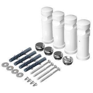 Conjunto De Radiador, 16 Unidades, Soportes Aislantes Superi