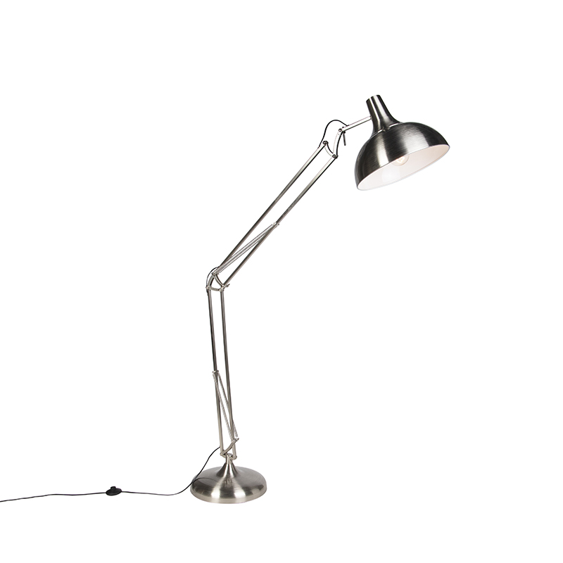 Designerska lampa podłogowa stalowa - Hobby