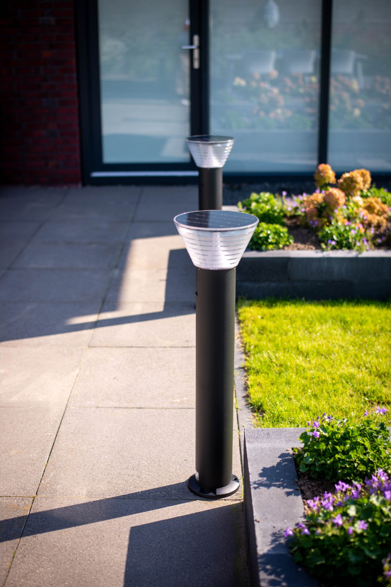 Lampe solaire Iplux® Rome sur pied 80cm- Haute qualité - Durée de combustion 15 heures - 6