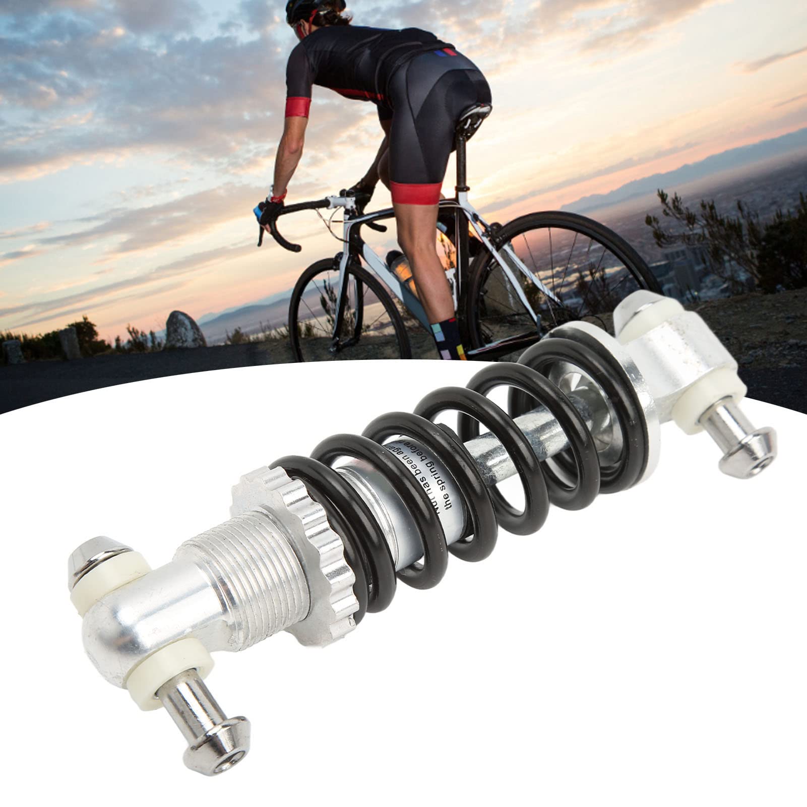 Ammortizzatore per bici Ammortizzatore a molla per mountain bike in lega di alluminio per mountain bike Biciclette elettriche - 2