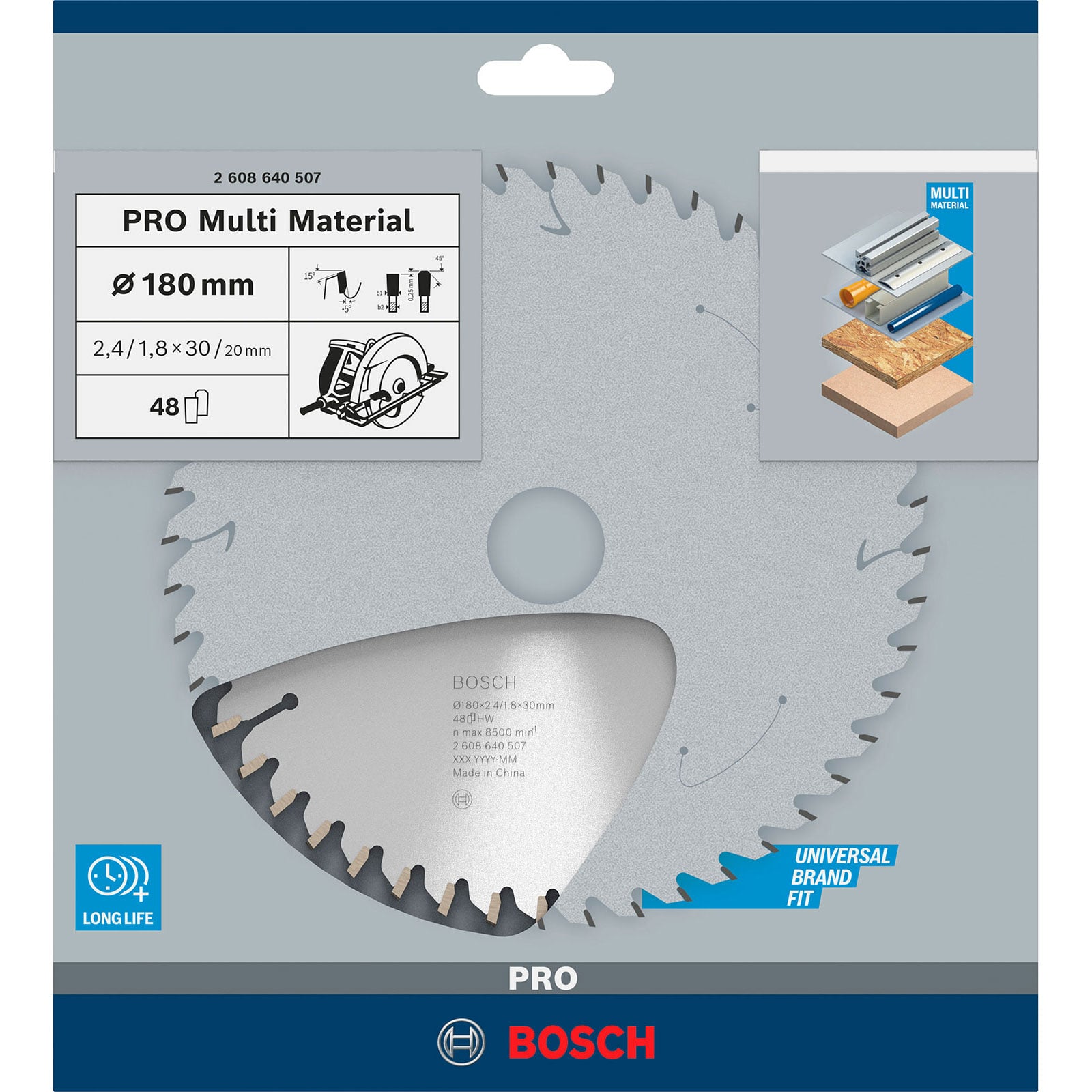 Tarcza do Piły Tarcza Bosch 180 mm 48 Zębów ze Stali SK5 - 4