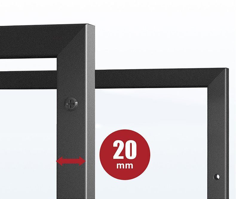 Estante para Microondas Retráctil de Doble Nivel con 6 Ganchos – Acero al Carbono, Anti-Rust y Anti-Suciedad, Altura Ajustable, Negro - 2