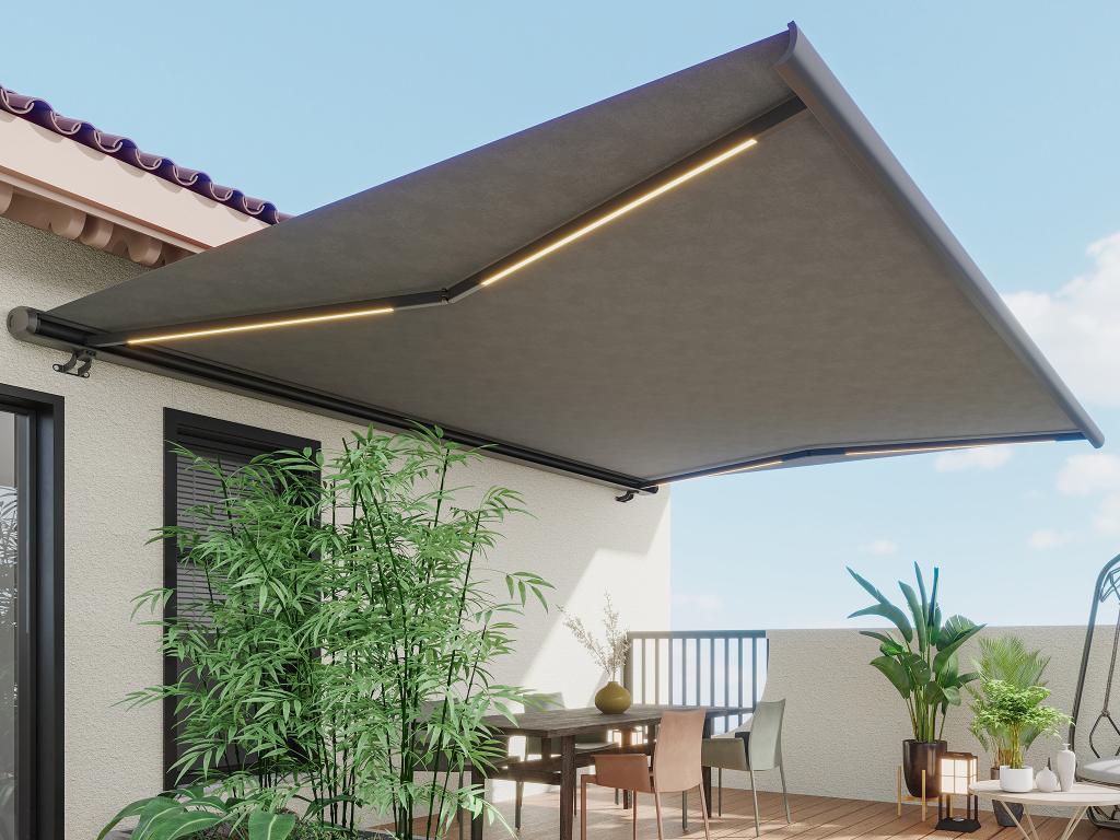 Toldo Motorizado Con Luces LED Con Arc n Integral 4 X 3 5 M Toldo Toldo Motorizado Con Luces LED Con Arc n Integral 4 X 3 5 M Toldo