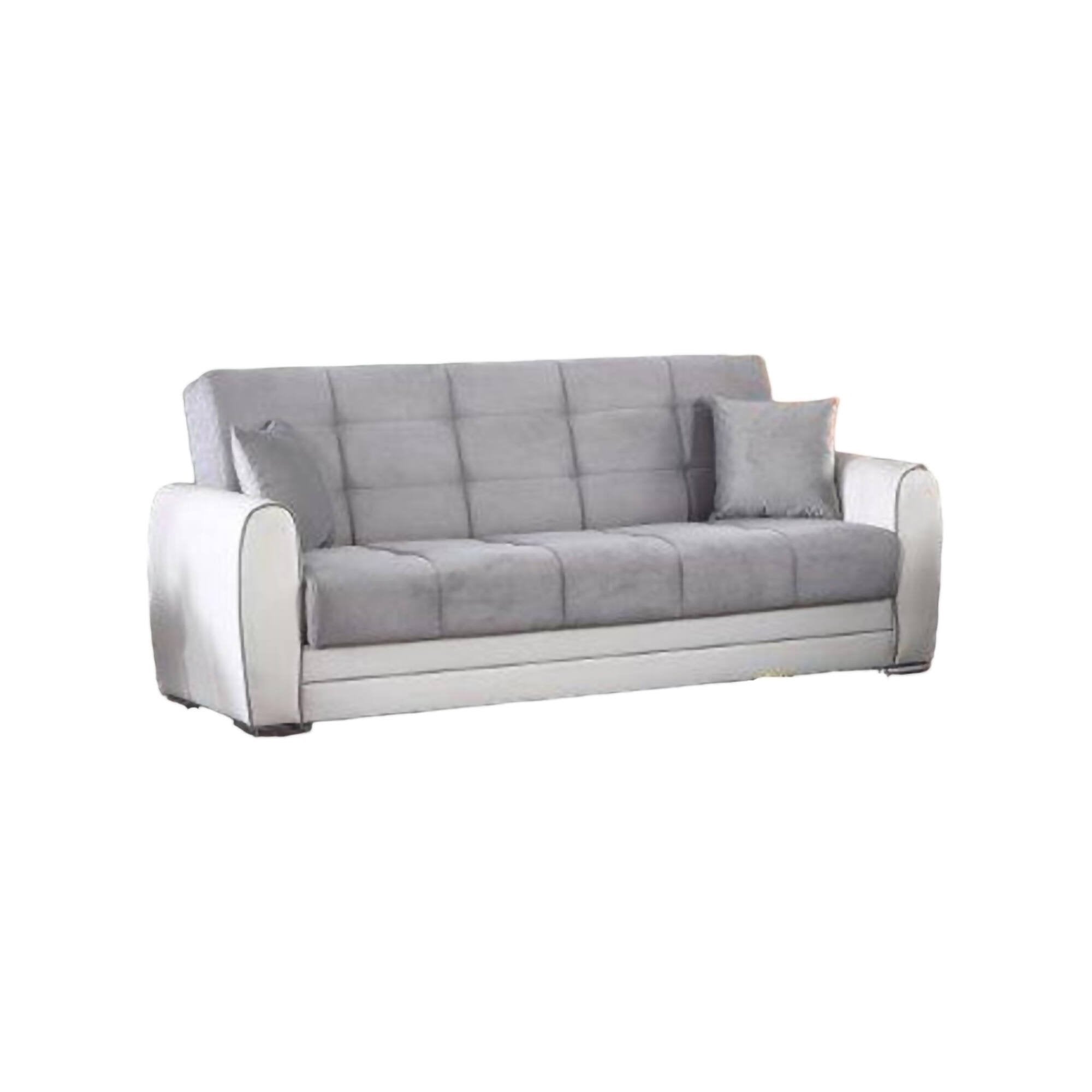 Divano letto posti Luis, Divano contenitore in ecopelle e