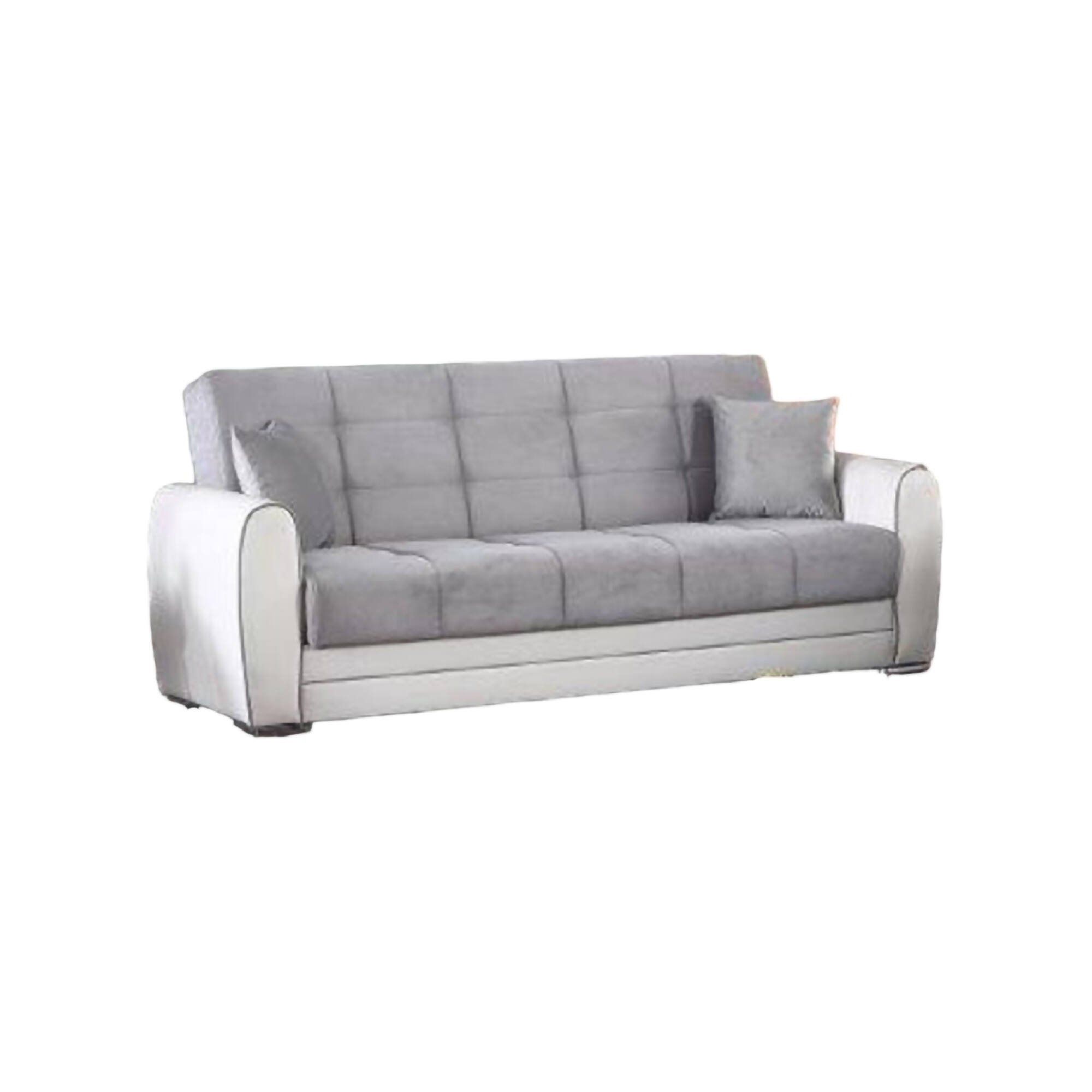 Divano letto posti Luis, Divano contenitore in ecopelle e