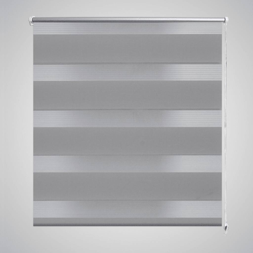 Roleta Zebra 60,9x120 cm Szerokość tkaniny 56,7 cm szara vidaXL