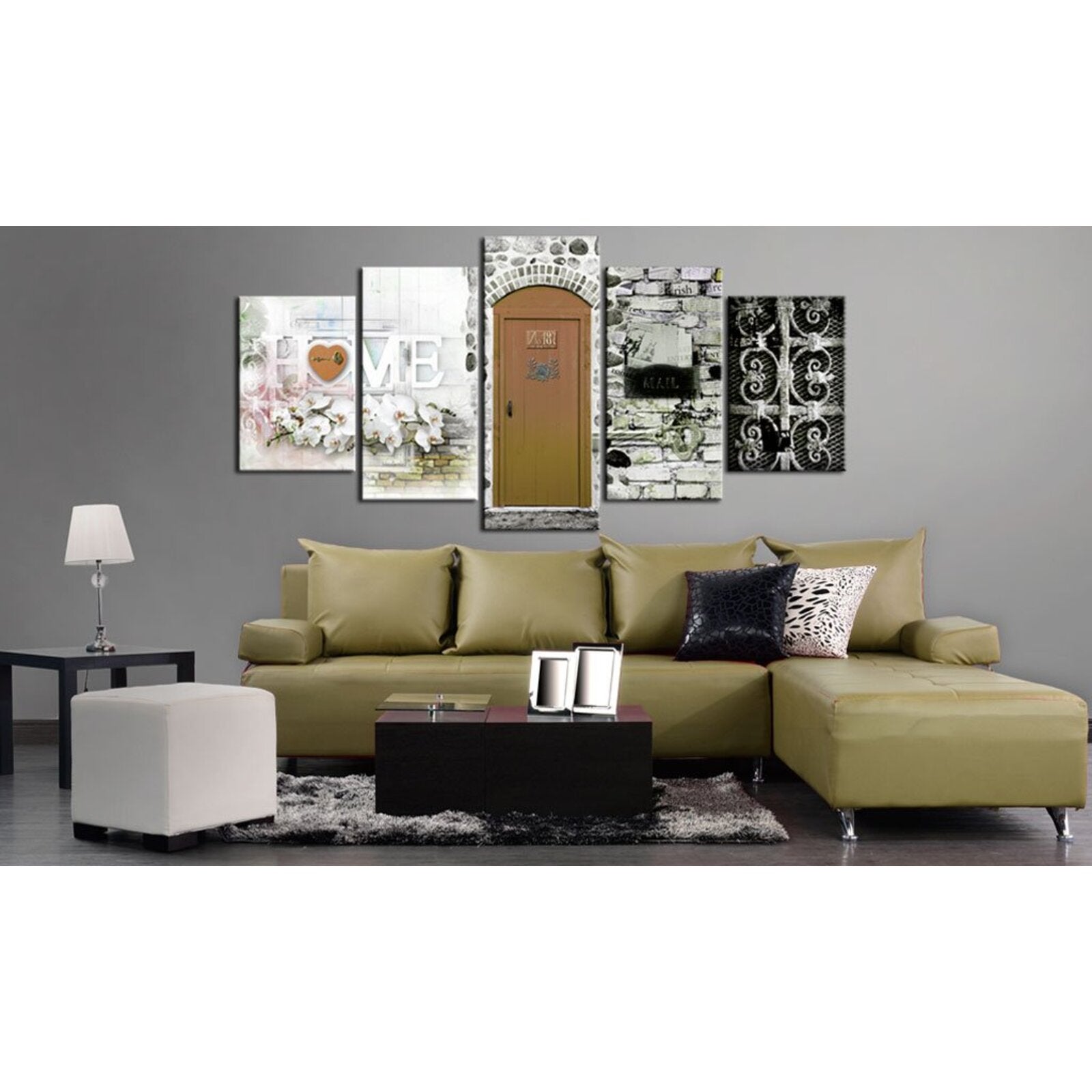 Tableau la maison de l'amour - 200 x 100 cm - 2