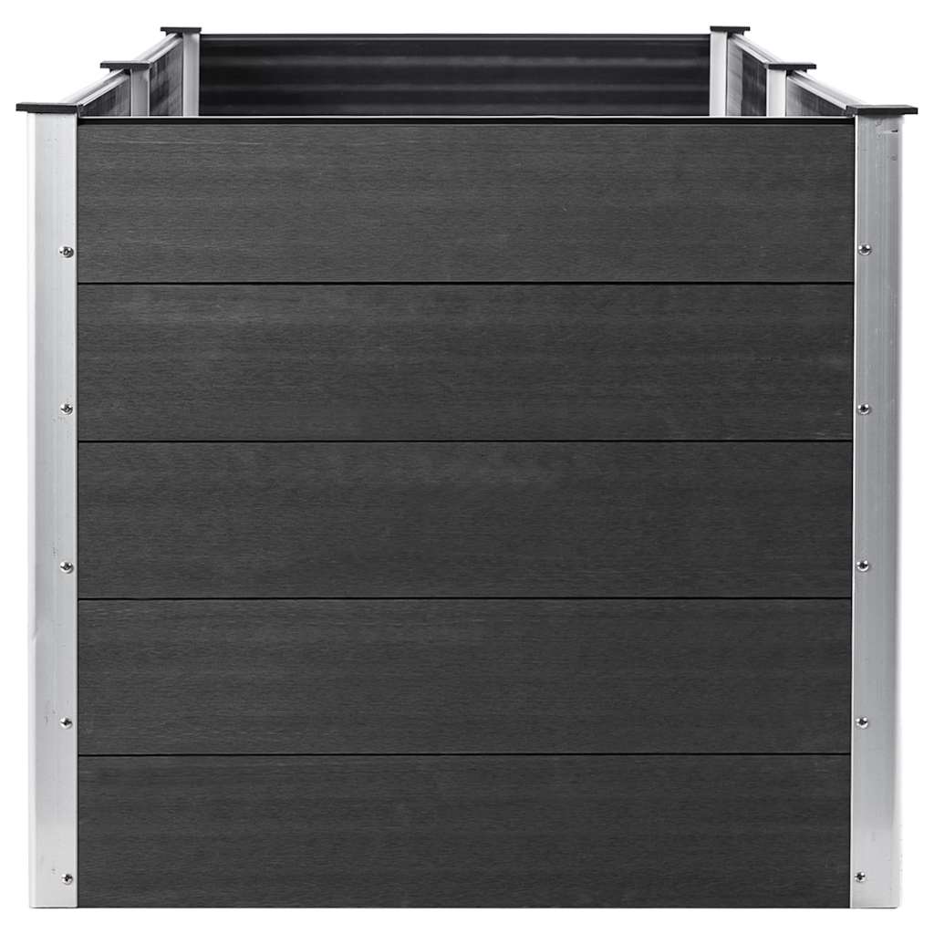 Maison Exclusive - Letto Rialzato da Giardino 250x100x91 cm in WPC Grigio - 5