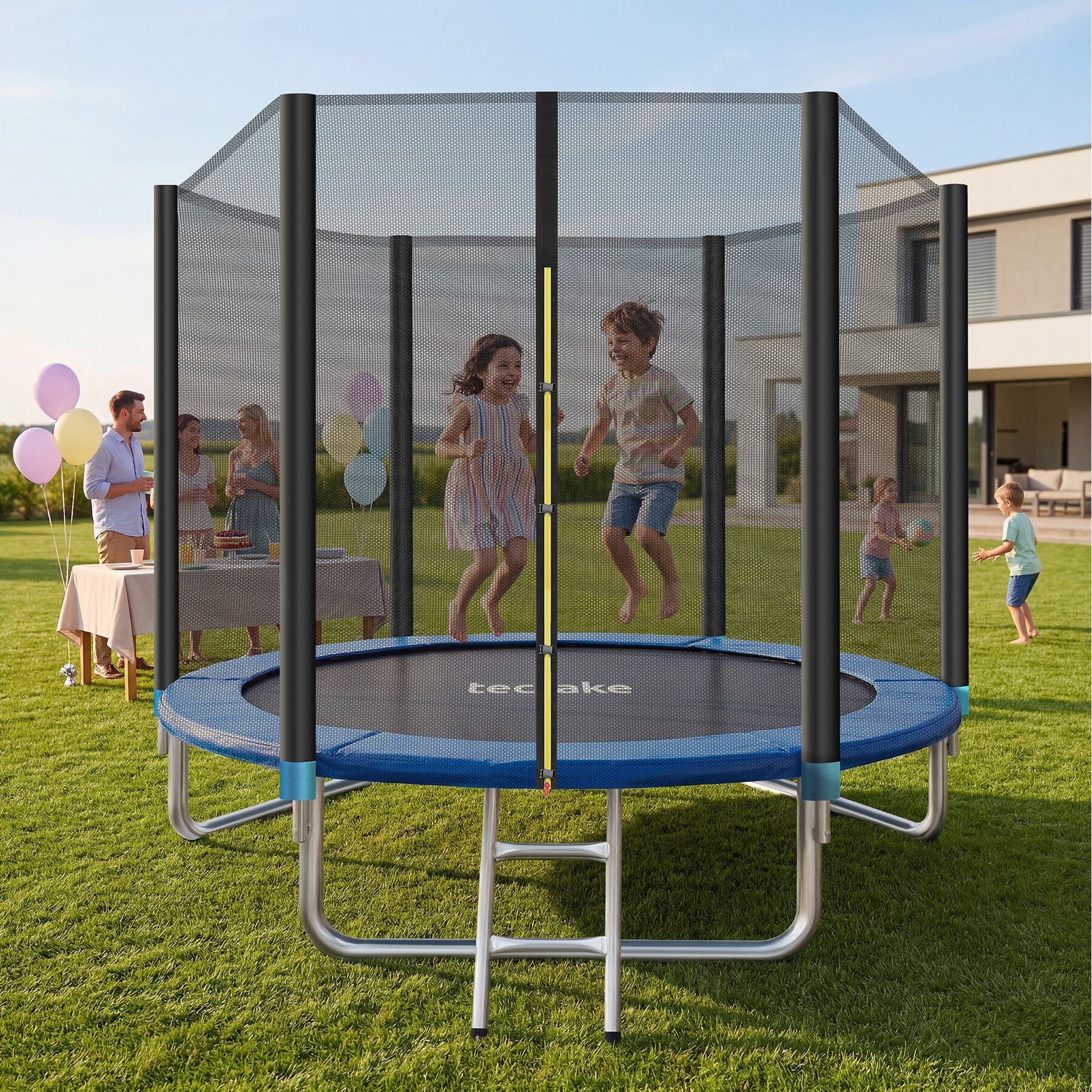 TECTAKE Trampolim Ø244 cm, GS certificado - 2