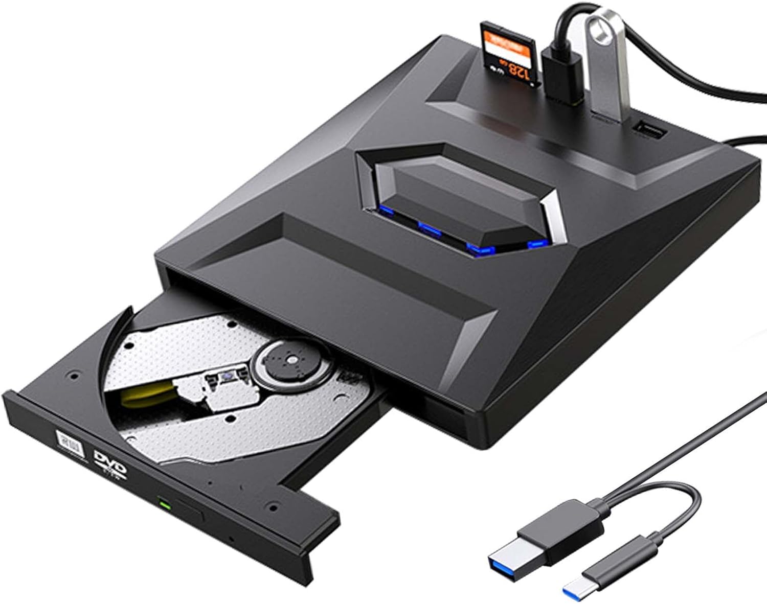 Masterizzatore CD DVD multifunzione USB e Type C lettore DVD