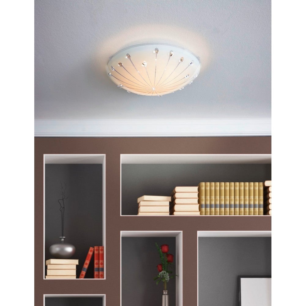 Applique/Plafonnier M1 LED 11W en acier blanc D315mm - 6