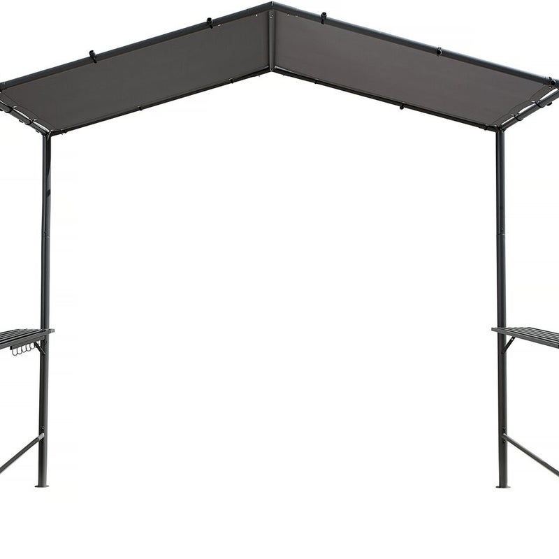 Pergola altanowa do grilla - 277 x 149 cm - Antracyt