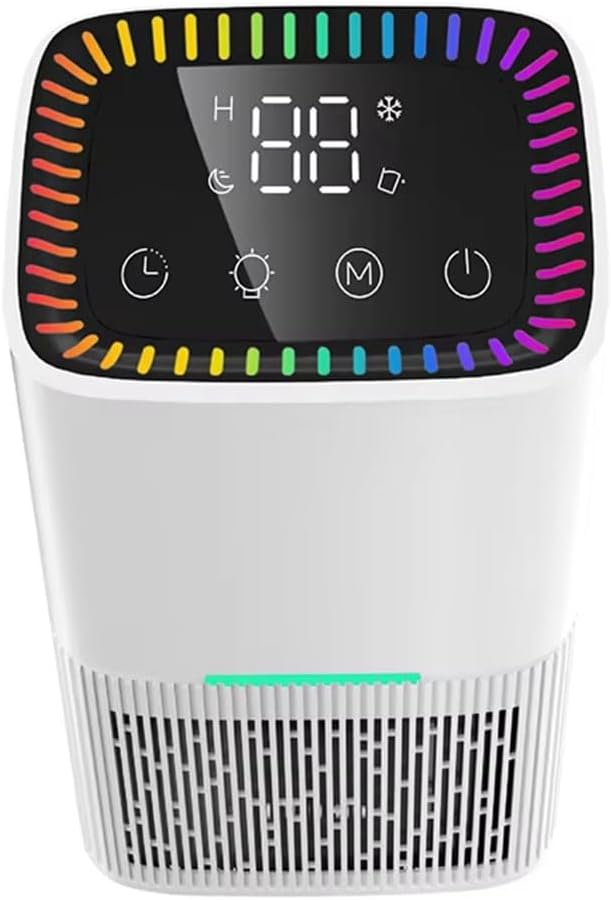 Déshumidificateur 1,8 L Silencieux - Écran LCD Tactile, Minuterie, LED Coloré - Jusqu’à 450 Ml/jour - 2