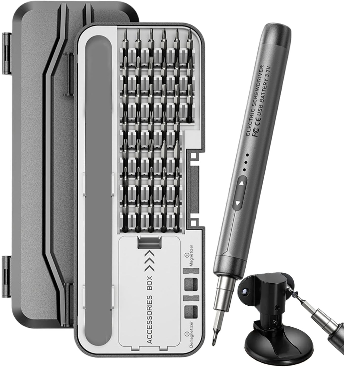 MYCENSE Ensemble De Tournevis à Cliquet 24 En 1 Portable à Cliquet 6,2 Degrés Robuste Multifonction Avec étui De Transport, Outil De Réparation