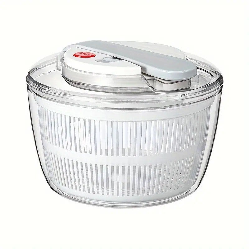 Uscator manual pentru salata si verdeturi Flippy, plastic, 3 L, alb
