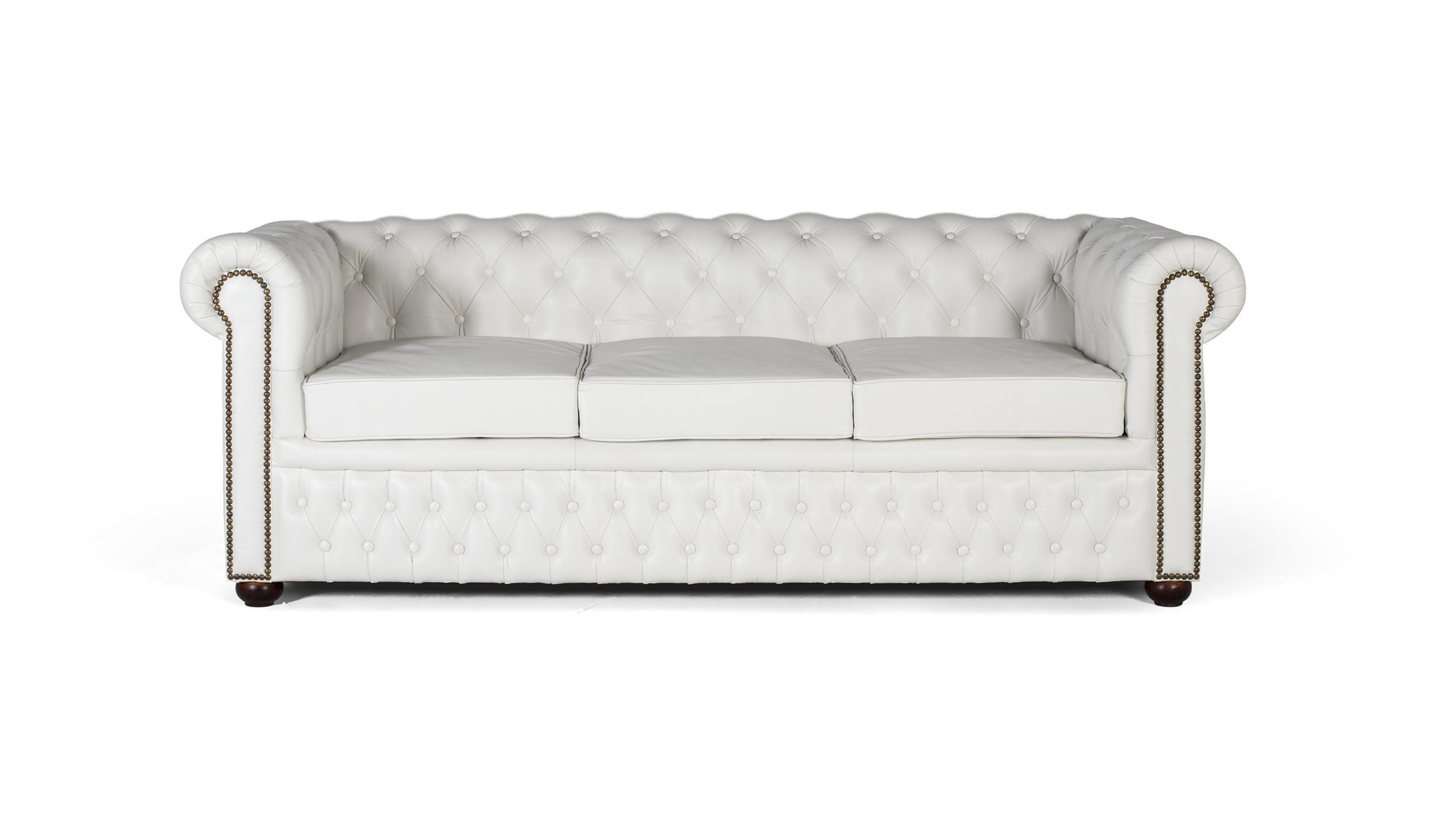 Sofa skórzana - 200 cm w stylu Chester - 72x200x85 GYC