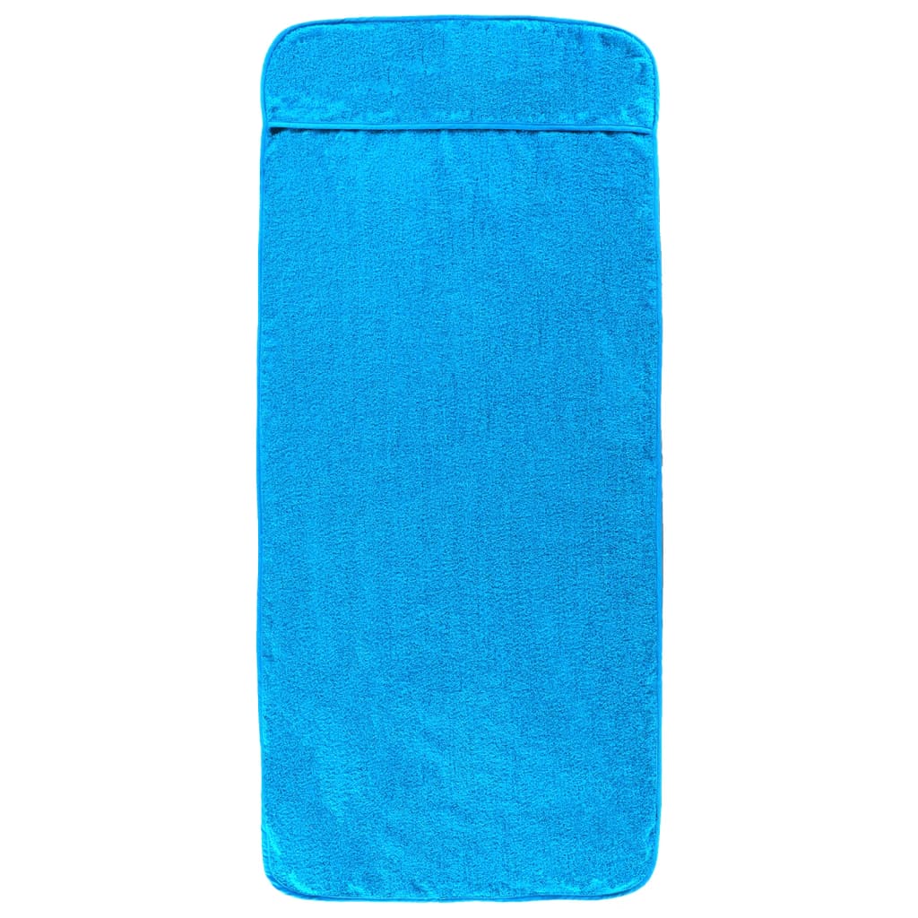 Serviettes de plage 2 pcs tissu turquoise 400 g/m2 60x135 cm - COMFORTXL - 3