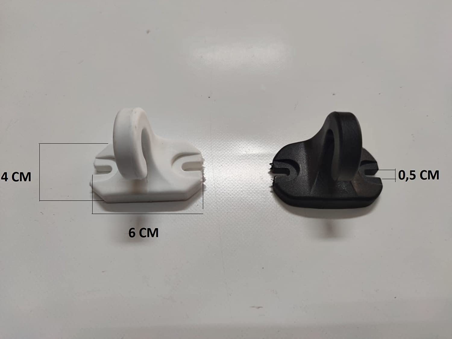 Gancio Da Sole Per Tende Da Balcone – 4 Pezzi In Alluminio Bianco, Made In Italy, Per Ringhiera O Pavimento, Resistente E Senza Rugginine