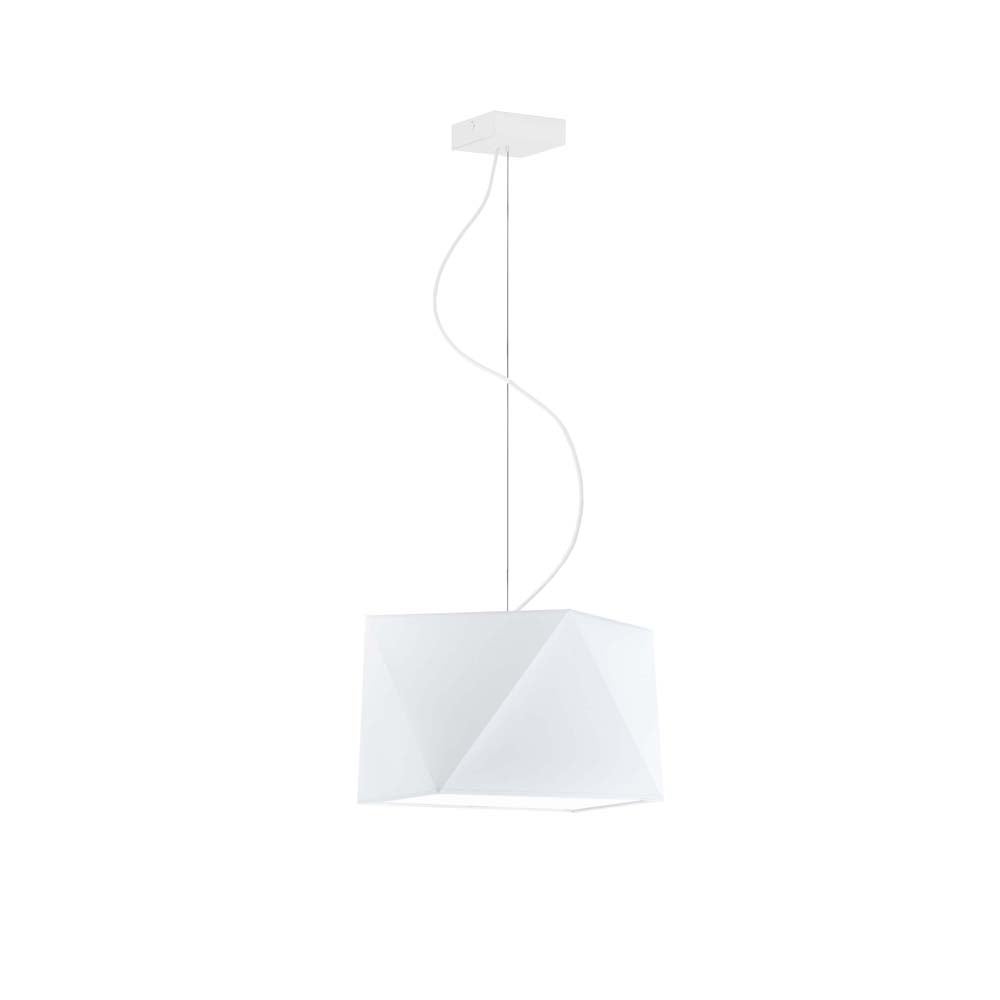 Lampa wisząca zwis żyrandol sufitowa z abażurem diament BURNE Z5