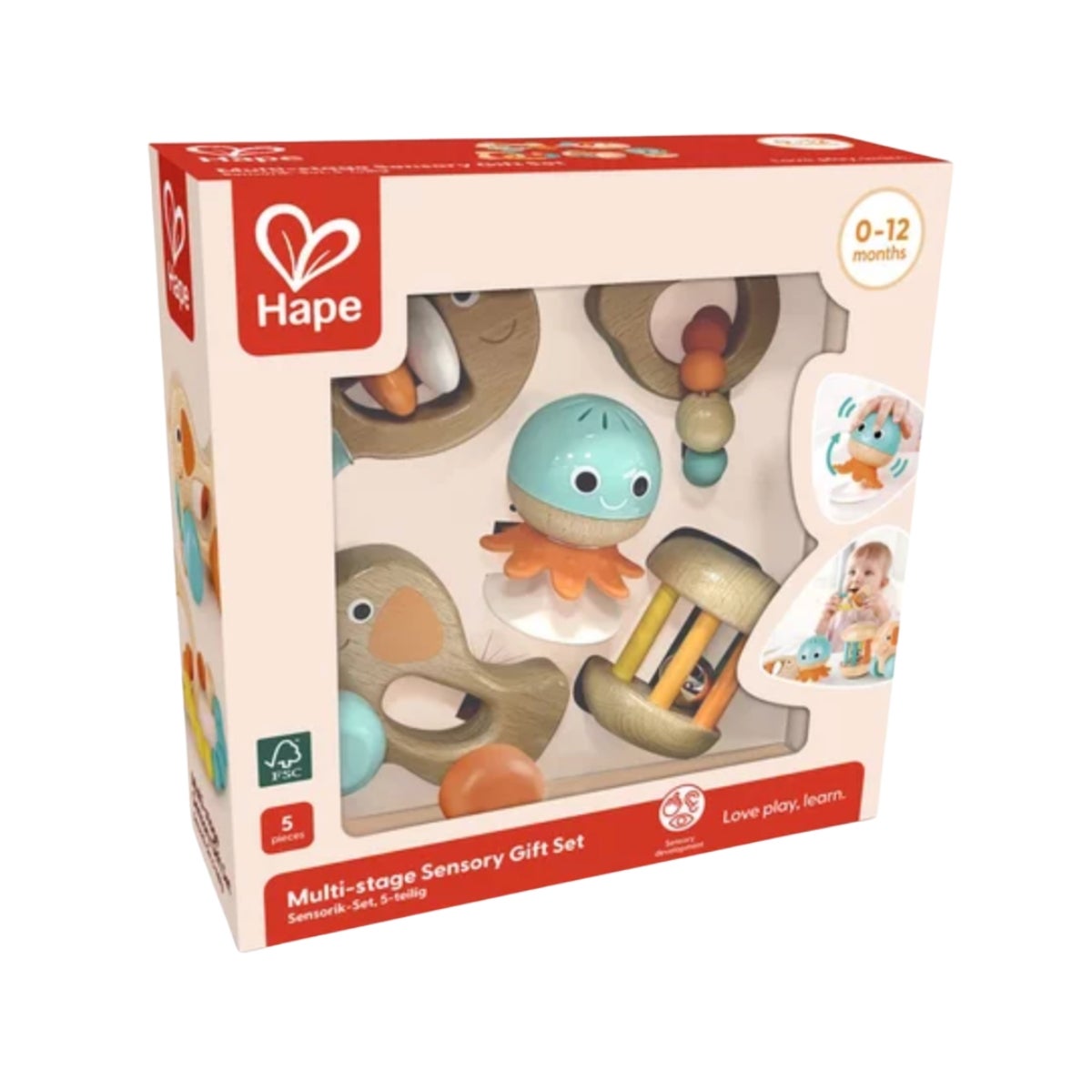 Coffret sensoriel en bois pour bébé - 3