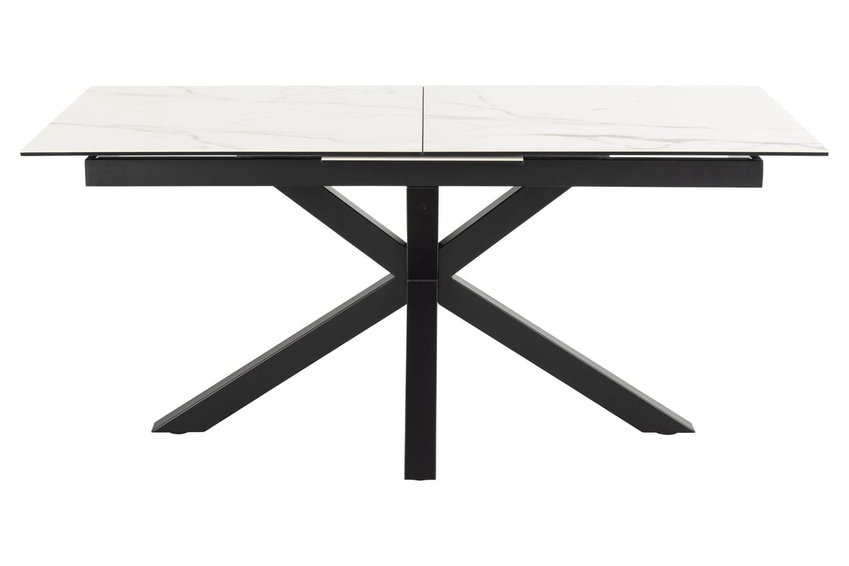 Heaven stół do jadalni 90x168/210cm w tym 1 dodatkowy talerz biały.