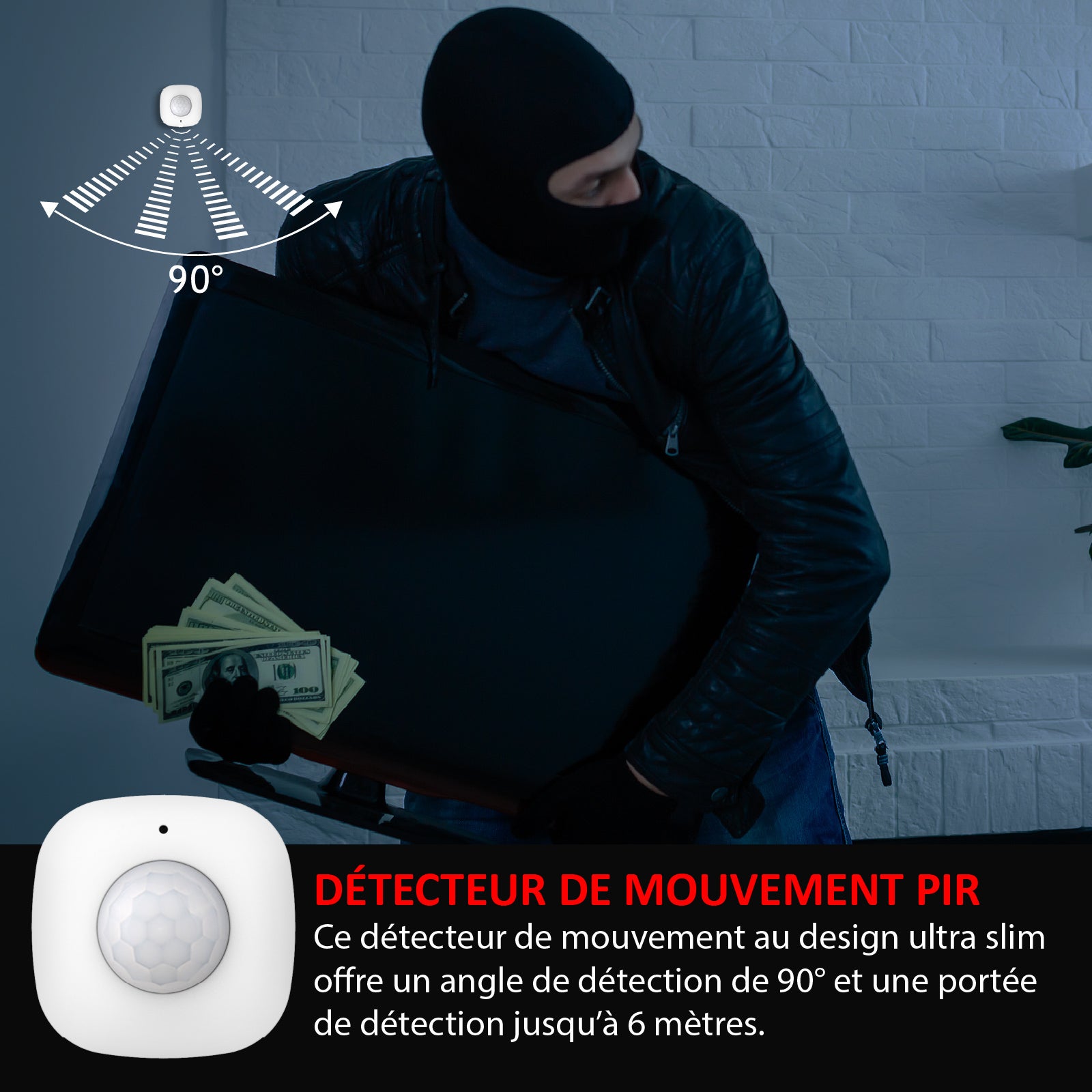 Kit de Sécurité Connecté avec Caméra KYF-CAM-026 + Sirène Extérieure Solaire Autonome - 9