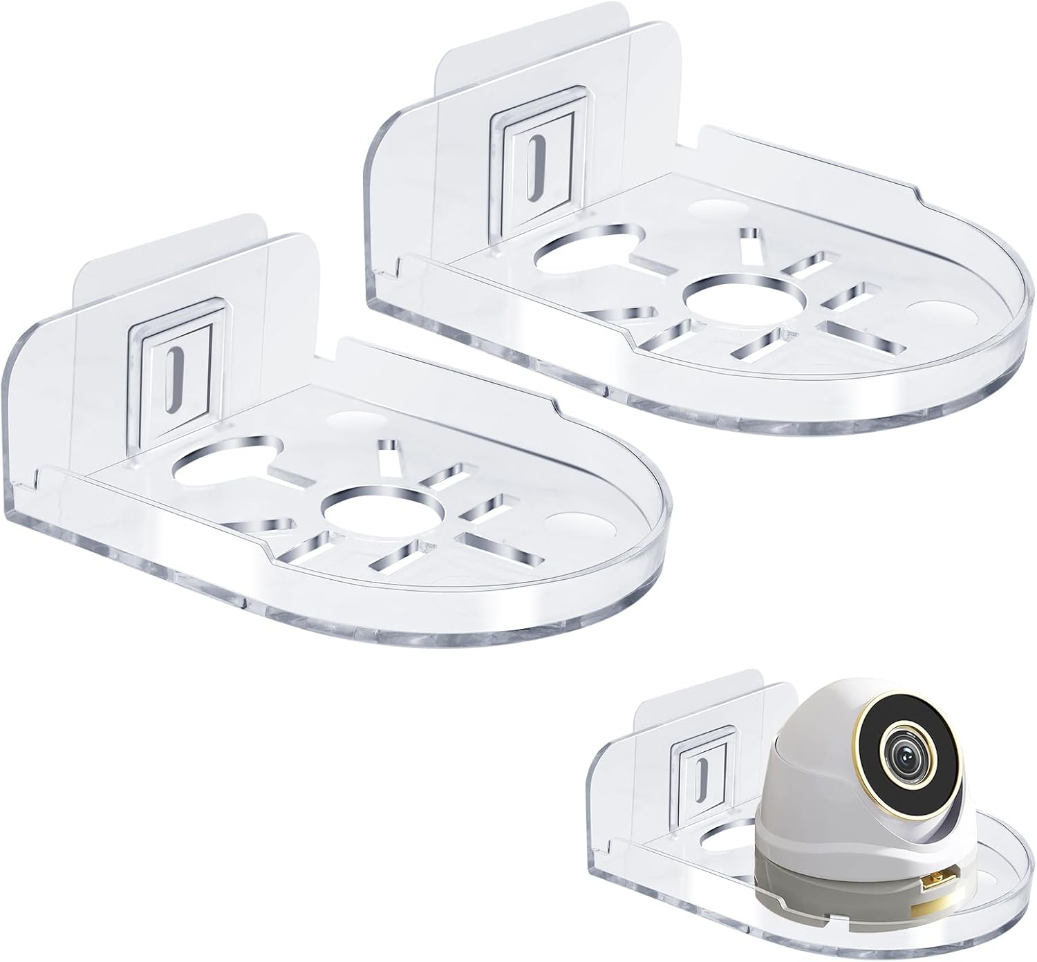Supports Universels Inclinaison Supports Muraux Enceintes QWORK - 2 Pièces 13.6kg Inclinaison 180° Fixation Mur Inclinaison