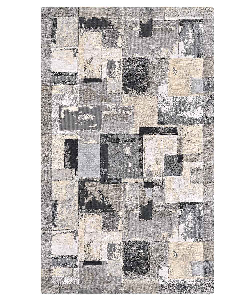 Dywan welurowy antypoślizgowy AUTORE 140x200 cm, piaskowo-szary | GalleriaFarah1970