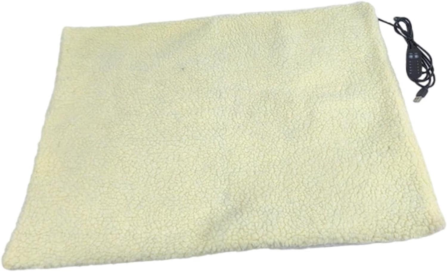 Hillylolly Couverture Chauffante Électrique Chien, 70 × 50cm Coussin Chauffant Grand, Chiencoussin Chauffant Pour Animaux De Compagnie, Tapis Chauffant Pour Animaux, Température Et Minuterie Réglable