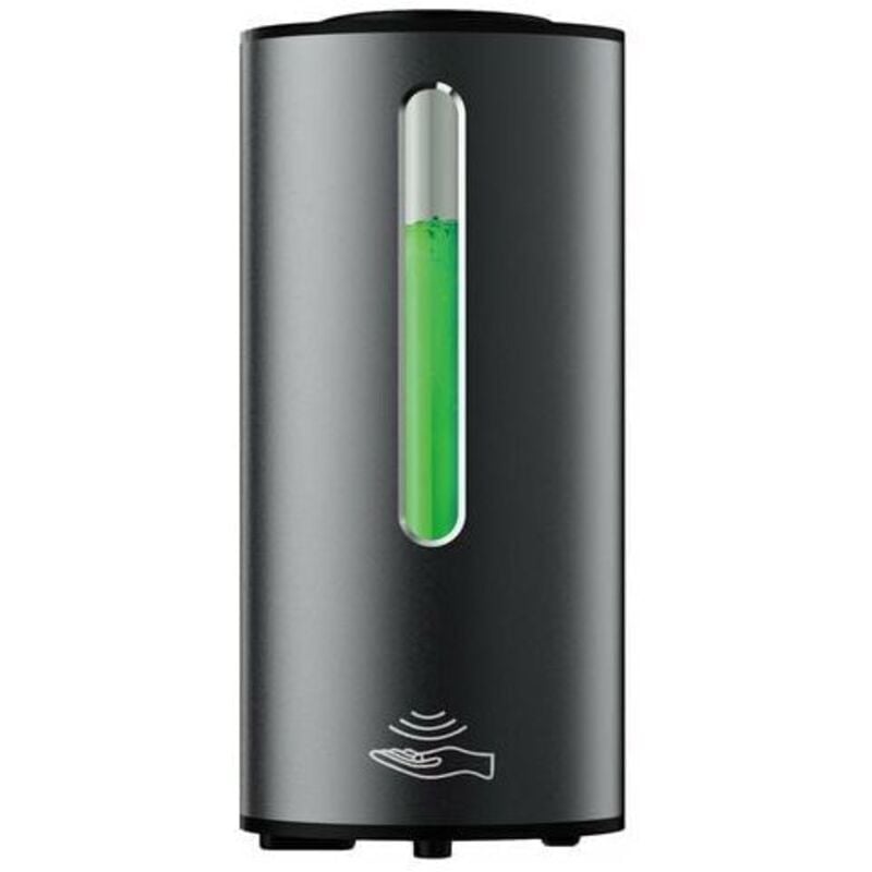 Automatyczny dozownik do mydła w płynie do montażu na ścianie, komercyjny, czarny mat, duża pojemność 380 ml