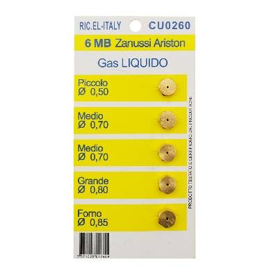 10 UGELLI UNIVERSALI A GAS BOMBOLA GPL CUCINE GAS CHIAVE A TUBO 6 / 7 - Foto 2