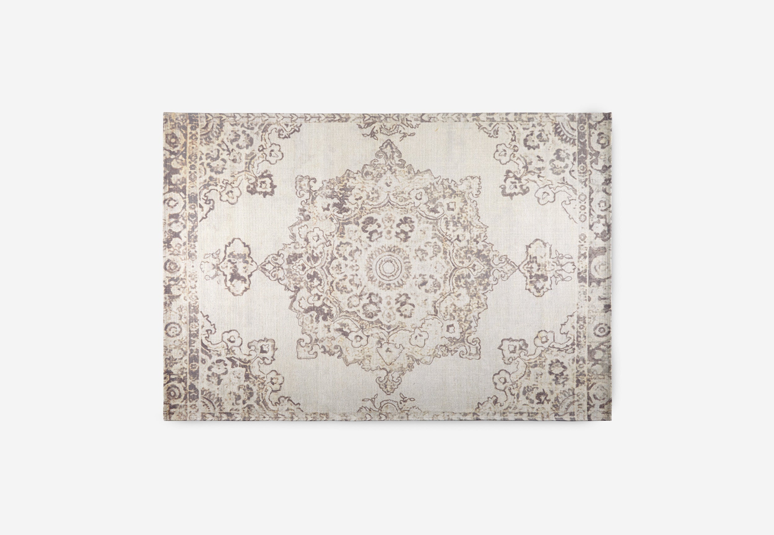 Dywan vintage beżowy zmywalny 120x170 cm