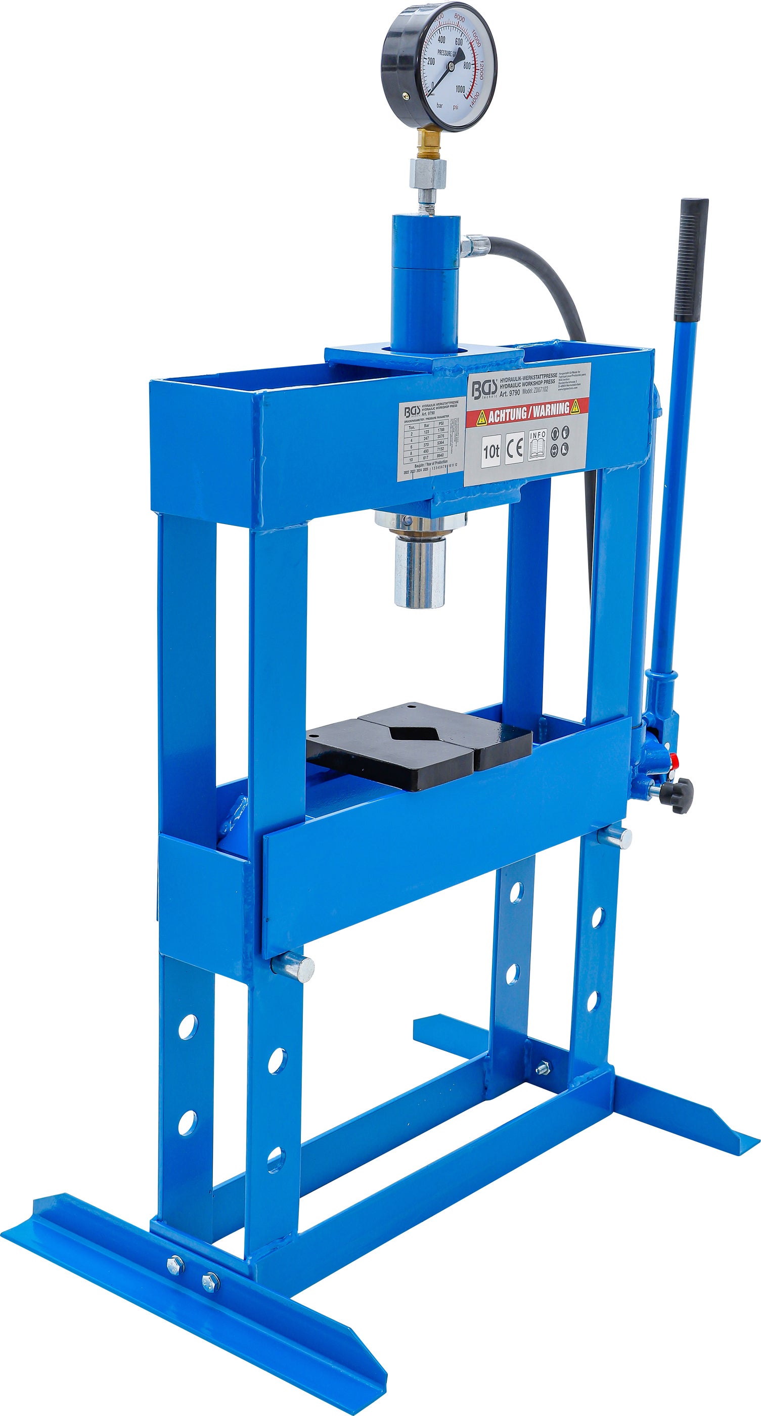 BGS Prasa hydrauliczna warsztatowa 10 t - 9790