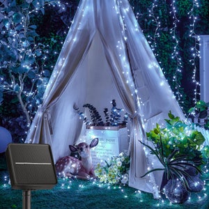 Cadena De Luces Solares - 32M 300 LED - Resistente A La Intemperie Blanco Calido 93709405