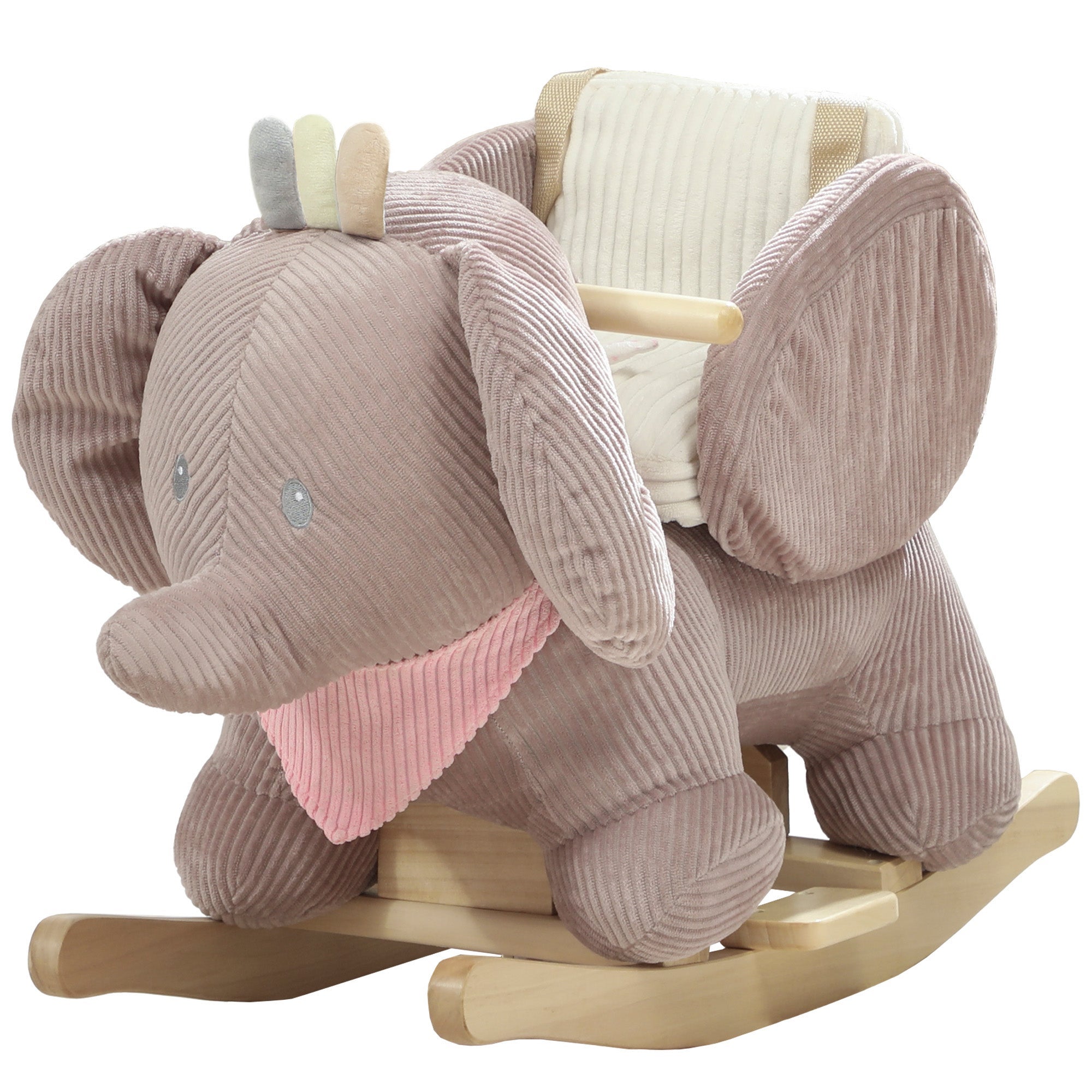 Cheval à bascule pour bébés avec son d'éléphant et ceinture de sécurité ...