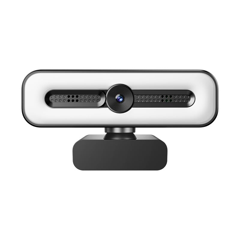Net Camera Micro Webcam 4K UHD avec anneau lumineux pour PC,caméra Web 1080p 60 FPS ...
