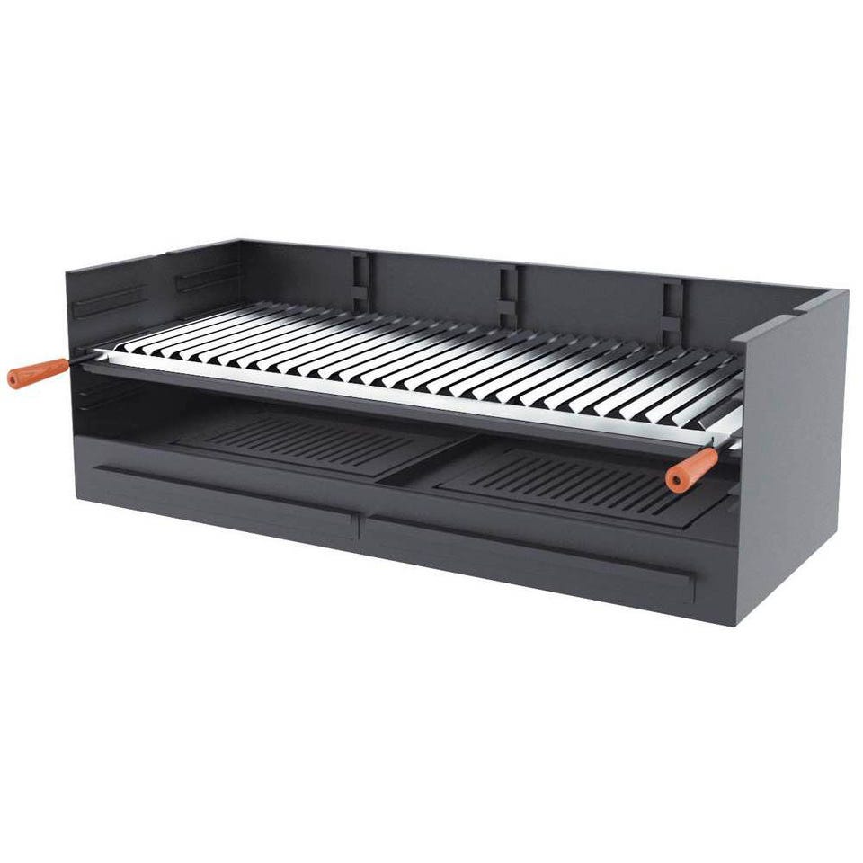 VidaXL Set Barbecue Automatico Con Griglia E Vassoio – Barbecue A Carbonella Elettrico In Acciaio Inox Per Esterni