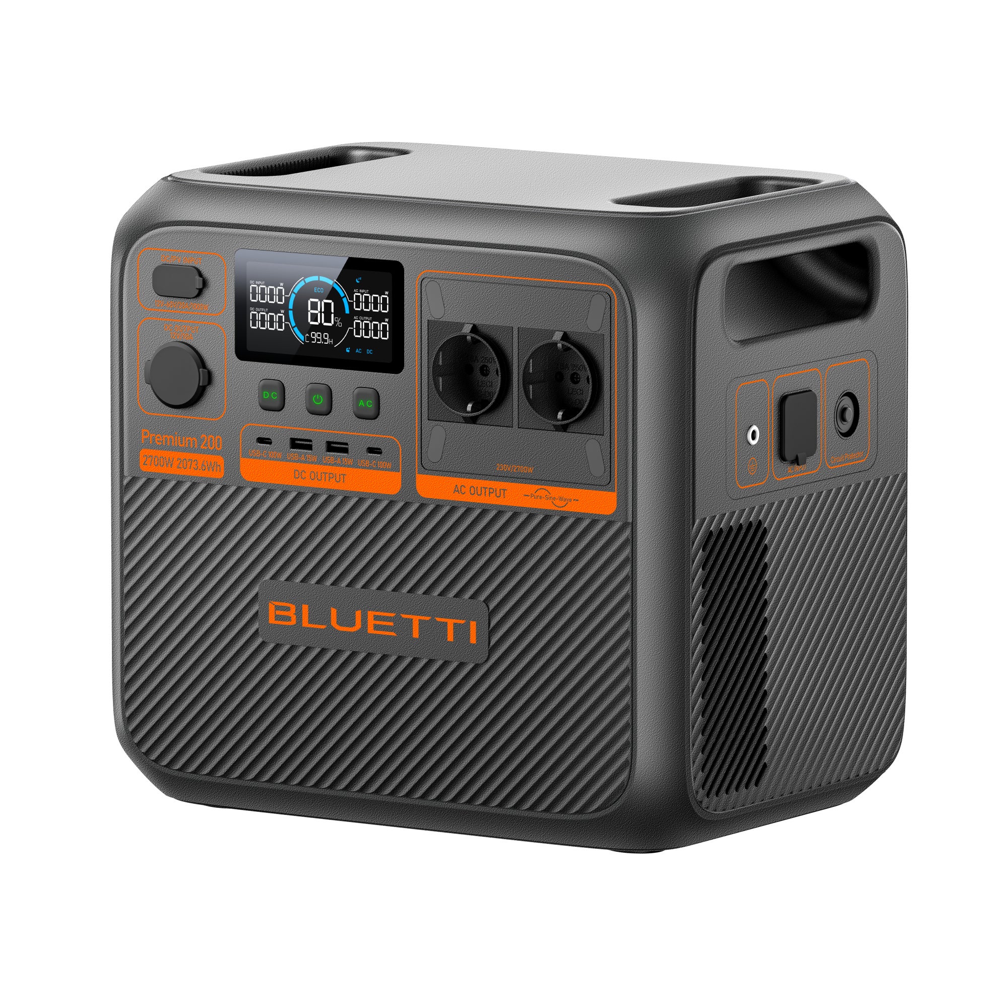 BLUETTI Premium 200 V2 (AC270P) profesjonalna stacja zasilania – Akumulator 2073,6Wh, generator solarny 4x2700W